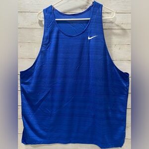 Nike Dri-Fit Running Tank Top Blue Men's Size XXL CV2742-494
